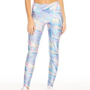 NWT GOLDSHEEP IRIDESCENT DREAM Crystal Graphic High Rise Leggings